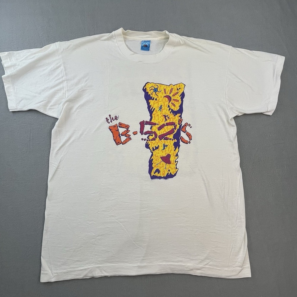 Vintage The B-52's Shirt 1994 Summer Tour Size XL Fruit of Loom White Band Tee